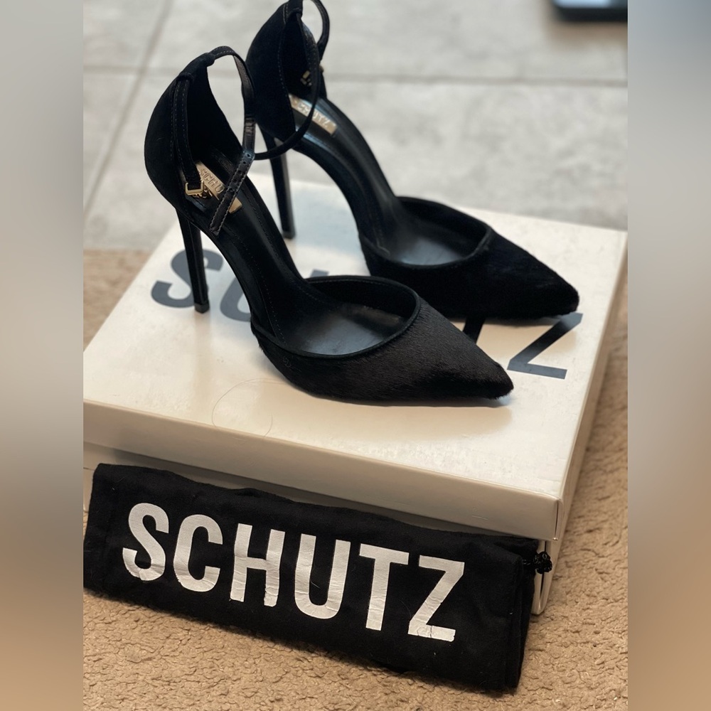 SCHUTZ ankle strap heels